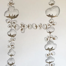 Cotton Wreath OR Initial - Watercolor Commission