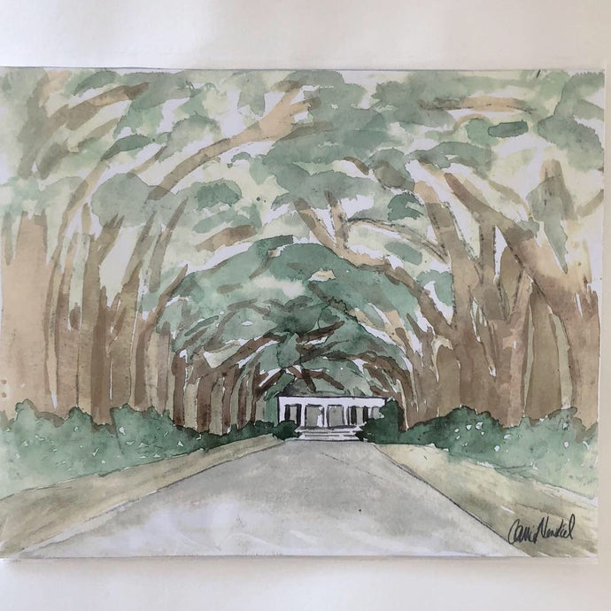 Avenue Of The Oaks Print